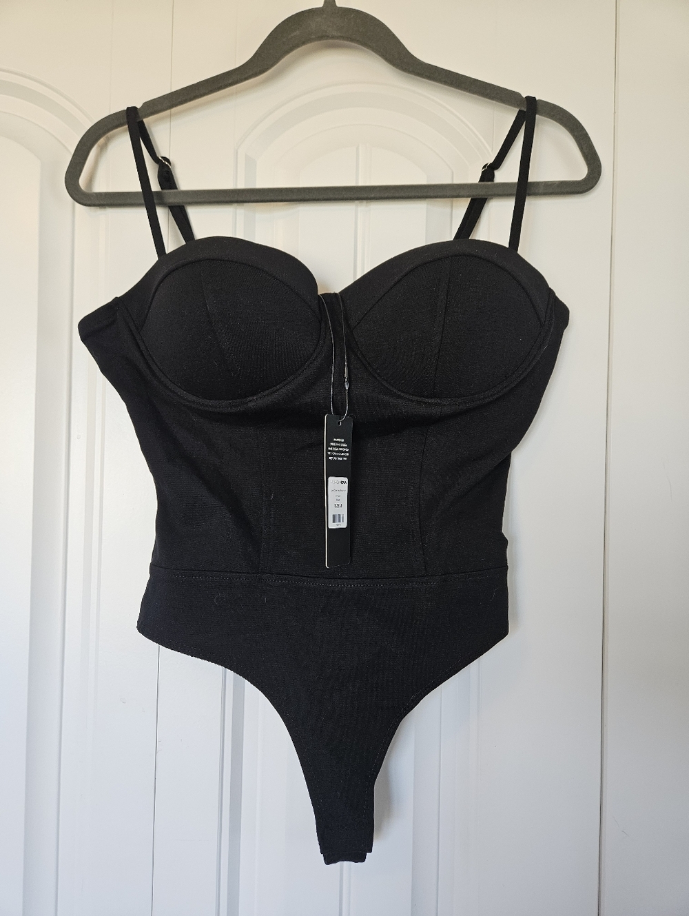 Fashion Nova Lust Over You Bodysuit in Black